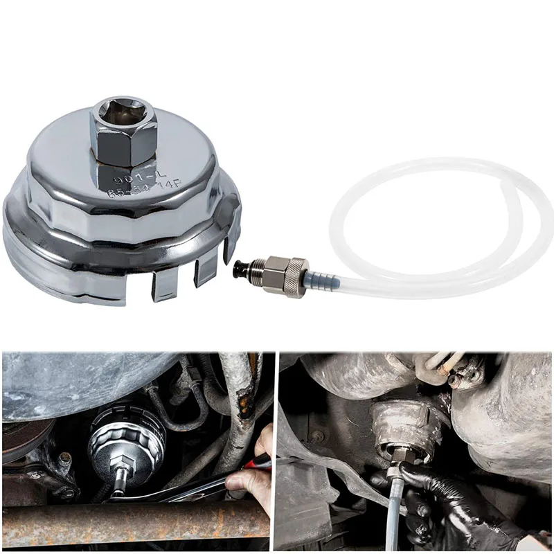 

Oil Filter Wrench and Drain Hose Tool Set Fits for Toyota & Lexus 2.0L - 5.7l Engines with Cartridge Style Oil Filter Systems