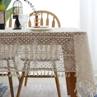 vintage tablecloth for dining table lace embroidery table runners tea wedding hotel table cover cloth window home decoration