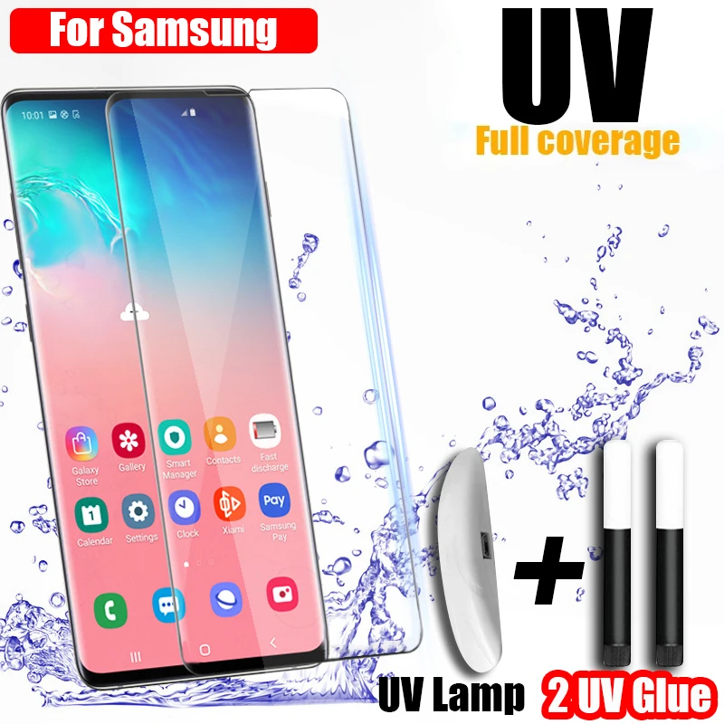 Защитное стекло закаленное для Samsung Galaxy S22/S21/S20 Plus/S10/S9/S8/Note 20/10/9/8 S/22/21/E/Note9 2 |
