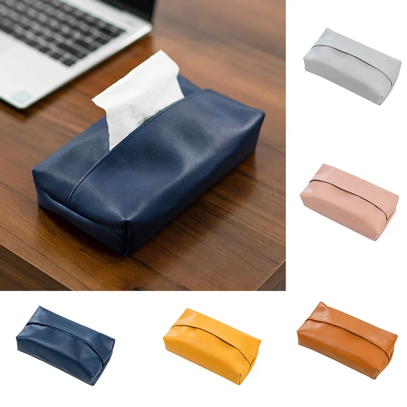 1 х кожаная коробка для салфеток в скандинавском стиле Ins прямоугольная хранения