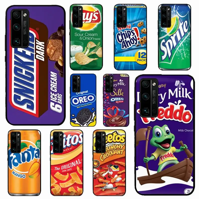 

Chocolate Biscuit Milk Drink Phone Case for Huawei Honor 10 i 8X C 5A 20 9 10 30 lite pro Voew 10 20 V30