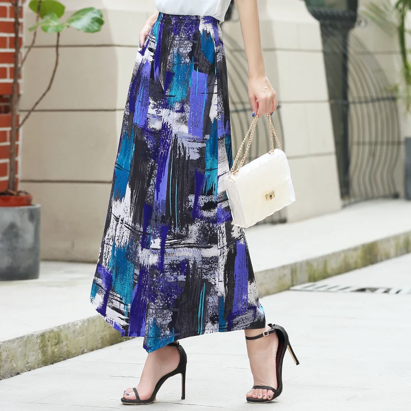 

Брюки женские клетчатые с широкими штанинами, повседневные свободные штаны с принтом, с эластичным поясом, штаны с завышенной талией, на лет...