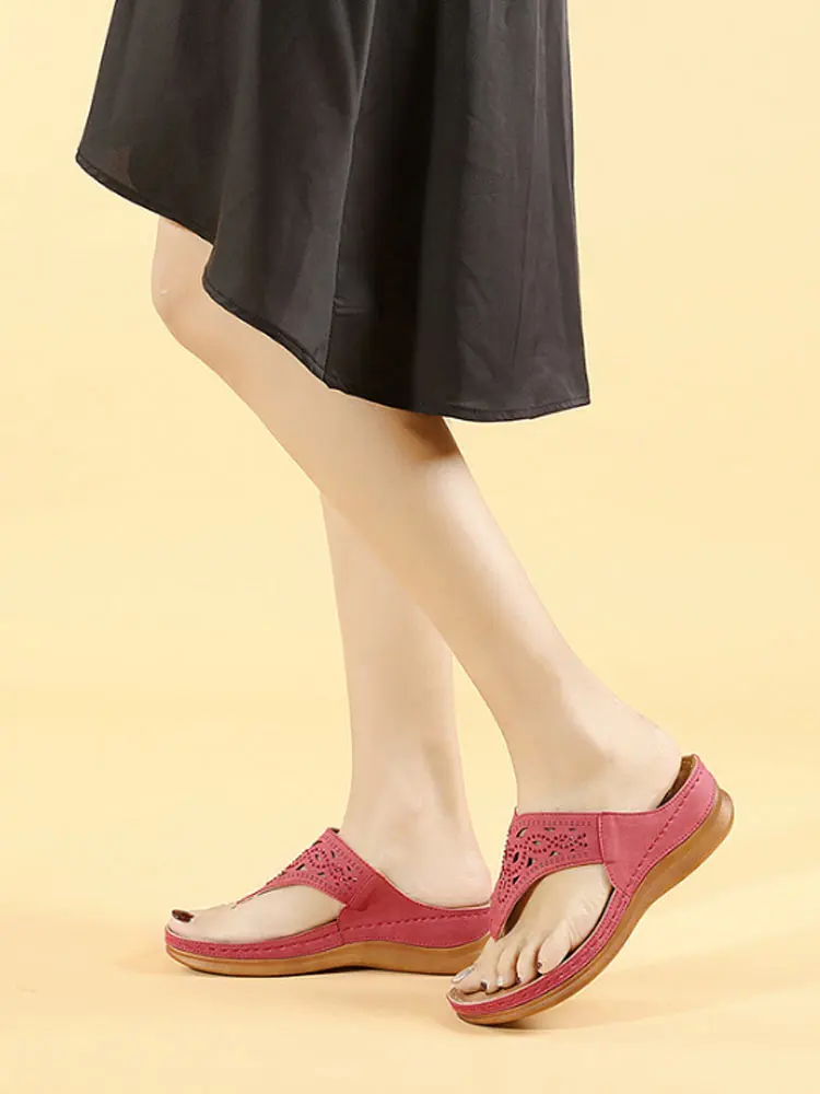 

Women Sandals Bohemia Style Summer Shoes Women Heels Sandals Flowers Wedges Shoes Sandalias Mujer Beach Women Flip Flops
