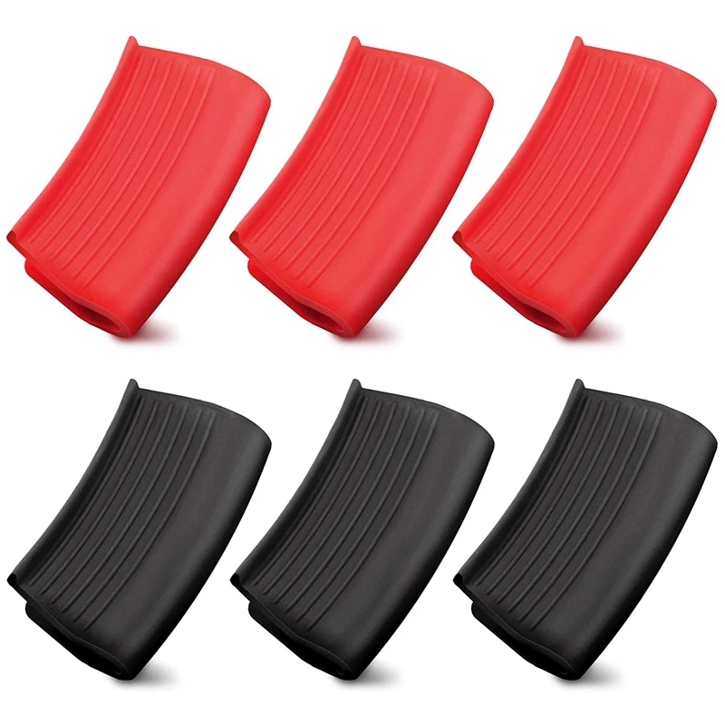 Promotion! 3 Pairs Silicone Assist Handle Holder Hot Handle Holder Sleeves Heat Insulated Pot Grip Scald-Proof Pan Grip Cover