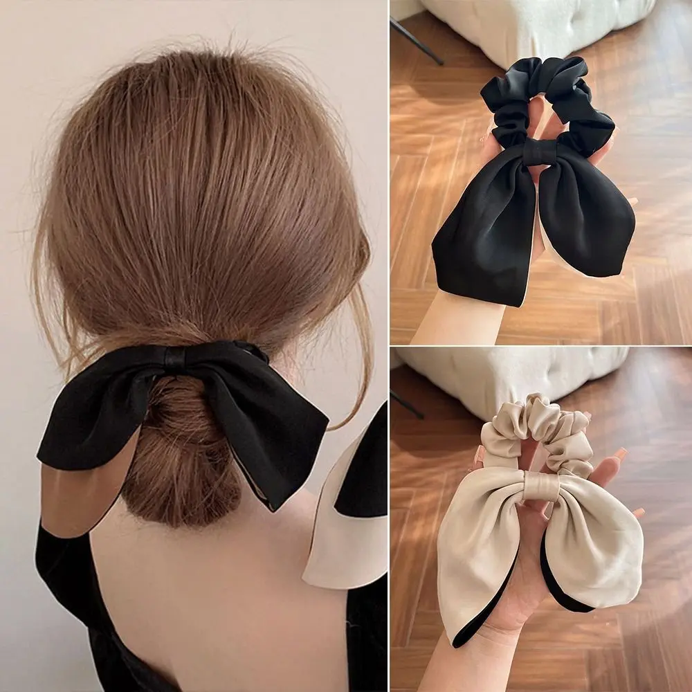 

Double Layered Hair Circle New Ribbon Futterfly Knot Elastic Hair Accessories Headband Girl