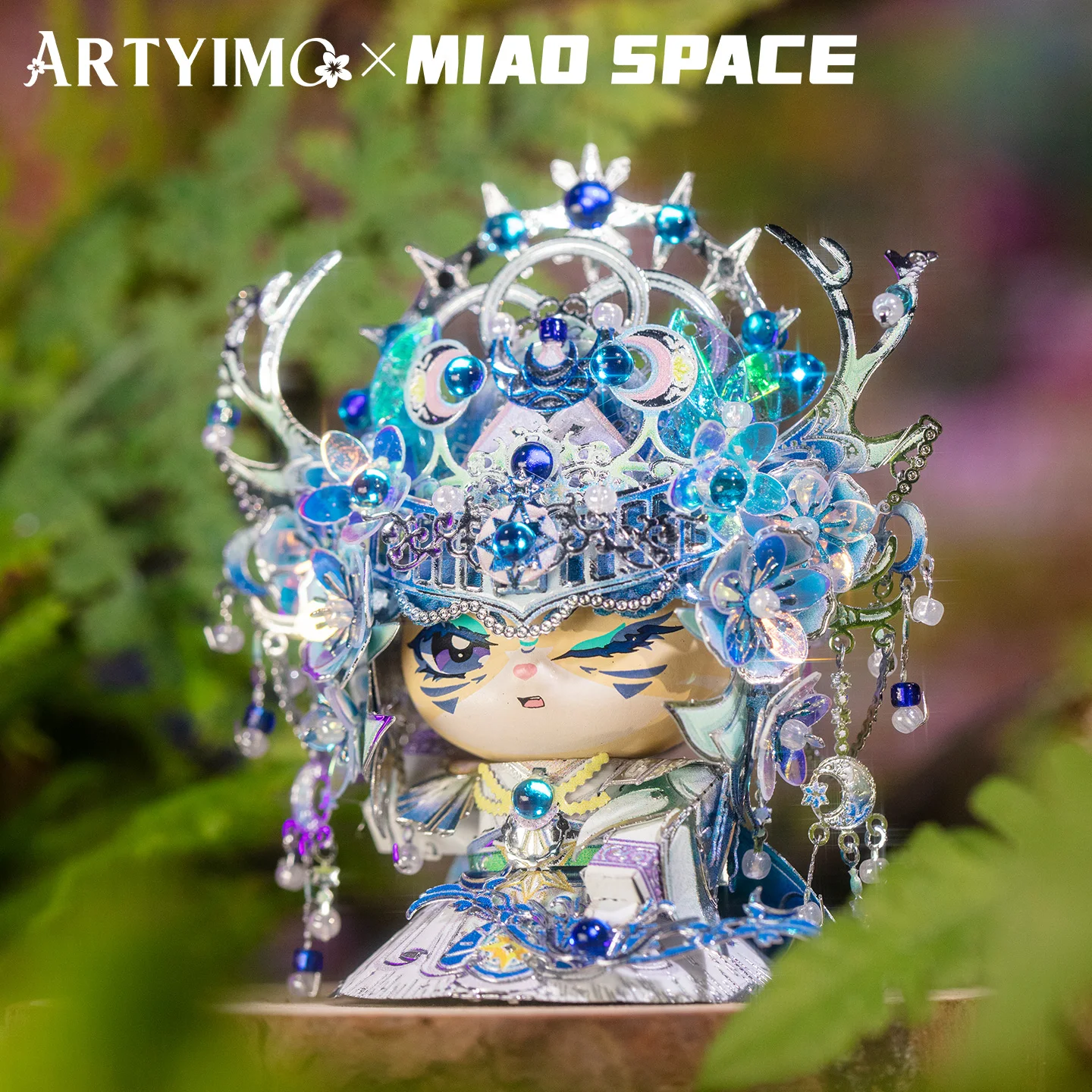 Фото ARTYIMO Artemis MIAO 3D металлическая головоломка, набор для самостоятельной сборки, головоломка-тестер на логику, украшение для стола, подарок на Рождество, Хэллоуин, день рождения, коллекционный предмет №2