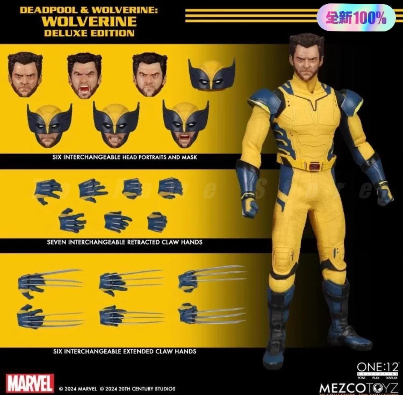 Фото В наличии: Подвижная фигурка Mezco One:12 Дэдпул и Росомаха (киноверсия), 6 дюймов, ручная работа. №3