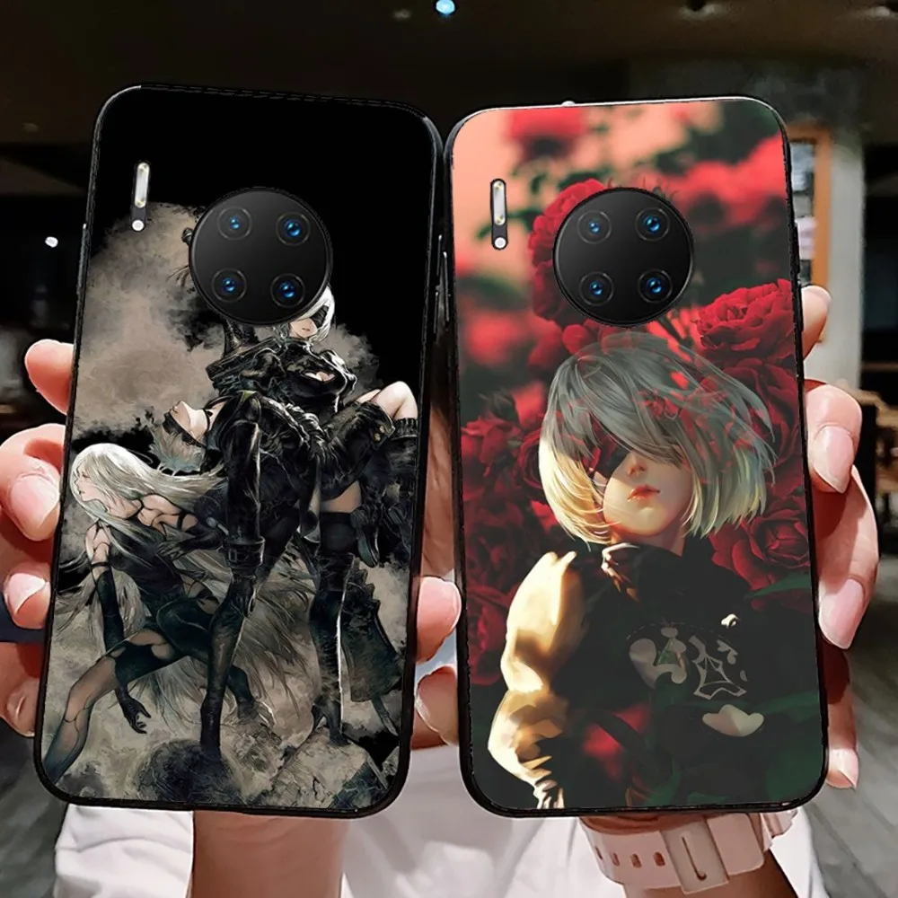 

2B Nier Automata Anime Phone Case For Huawei Mate 10 20 30 40 50 lite pro Nova 3 3i 5 6 SE 7 pro 7SE