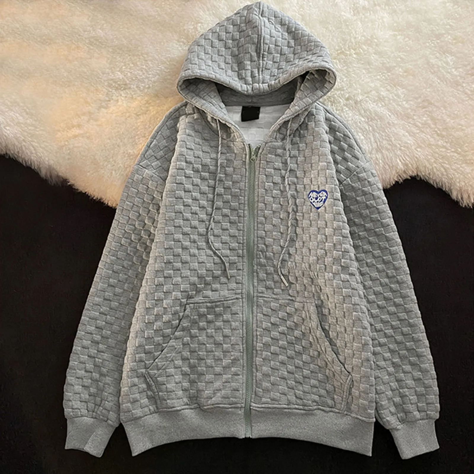 

Womens Sweatshirts And Hoodies Sets Womens Casual Long Sleeve Letter Embroidery Zipper Hooded Long Hoodie Women Hoodie Women