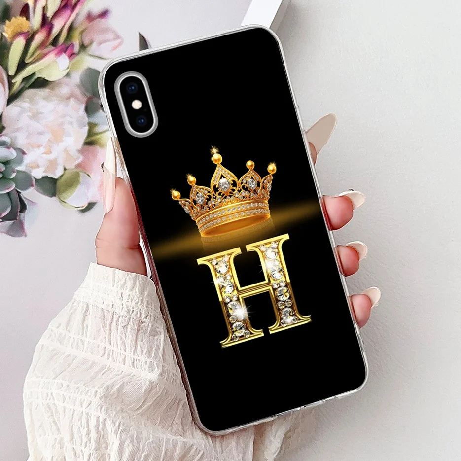 Чехол для Apple iPhone X XR XS Max новый чехол с буквами прозрачный силиконовый мягкий из