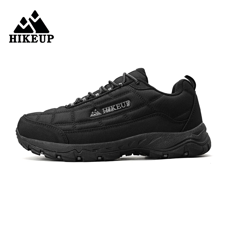 HIKEUP Comfortable Men Trekking Sneakers Waterproof Rubber Sole High Quality  Women Running Shoes Wear-resistant
