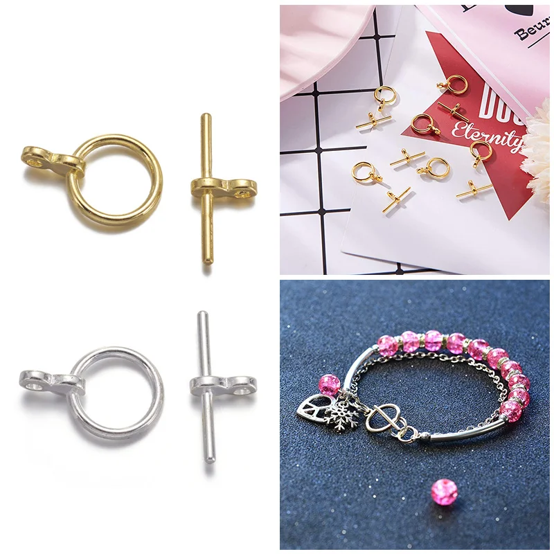 

20 Sets Tibetan Style Donut Toggle & Tbar Clasps for Fashion Jewelry Making