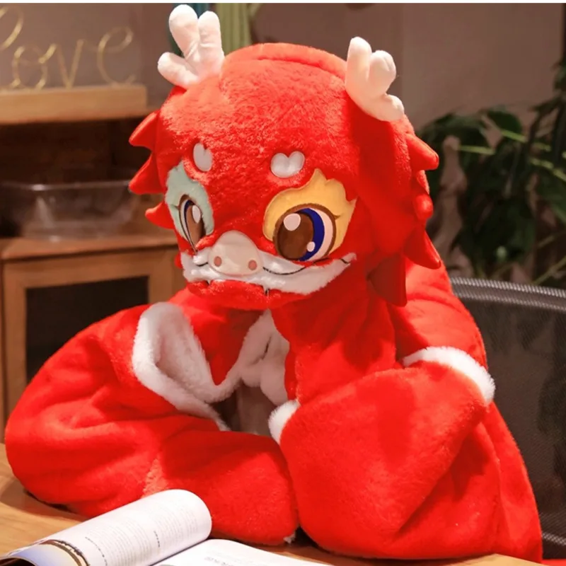 Мультяшное переносное одеяло с капюшоном плюшевые теплые мягкие одеяла для