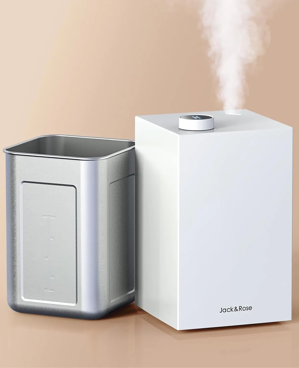 

Clean Humidifier, Stainless Steel Humidifier, Cool Mist Humidifiers for Bedroom, 2.5L Ultrasonic Humidifier Oil diffuser essenti