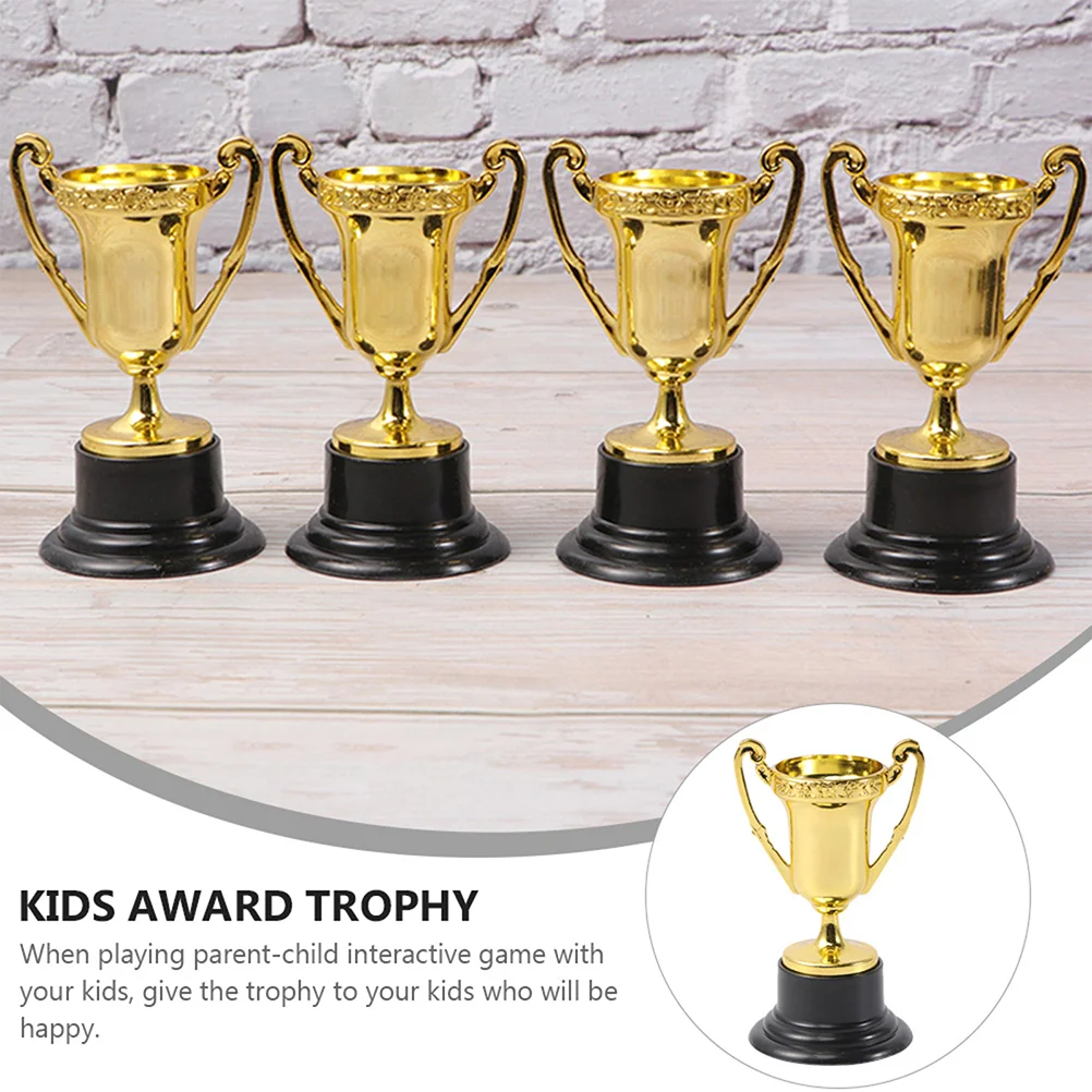 

10Pcs Decorative Trophies Cups Multi-function Plastic Trophies Delicate Small Trophies