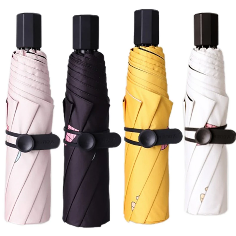 

Women's Sunshade Small Fresh Sun And Rain Dual-Use Sunscreen And Anti-Ultraviolet Folding Portable Sun Umbrella
