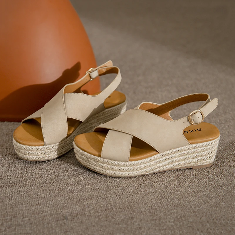 Summer Women Sandals Luxury Designer Shoes Girls 2023 Fashion Elegant Medium Heels Pumps Party Platform Sandals Ladies Wedges