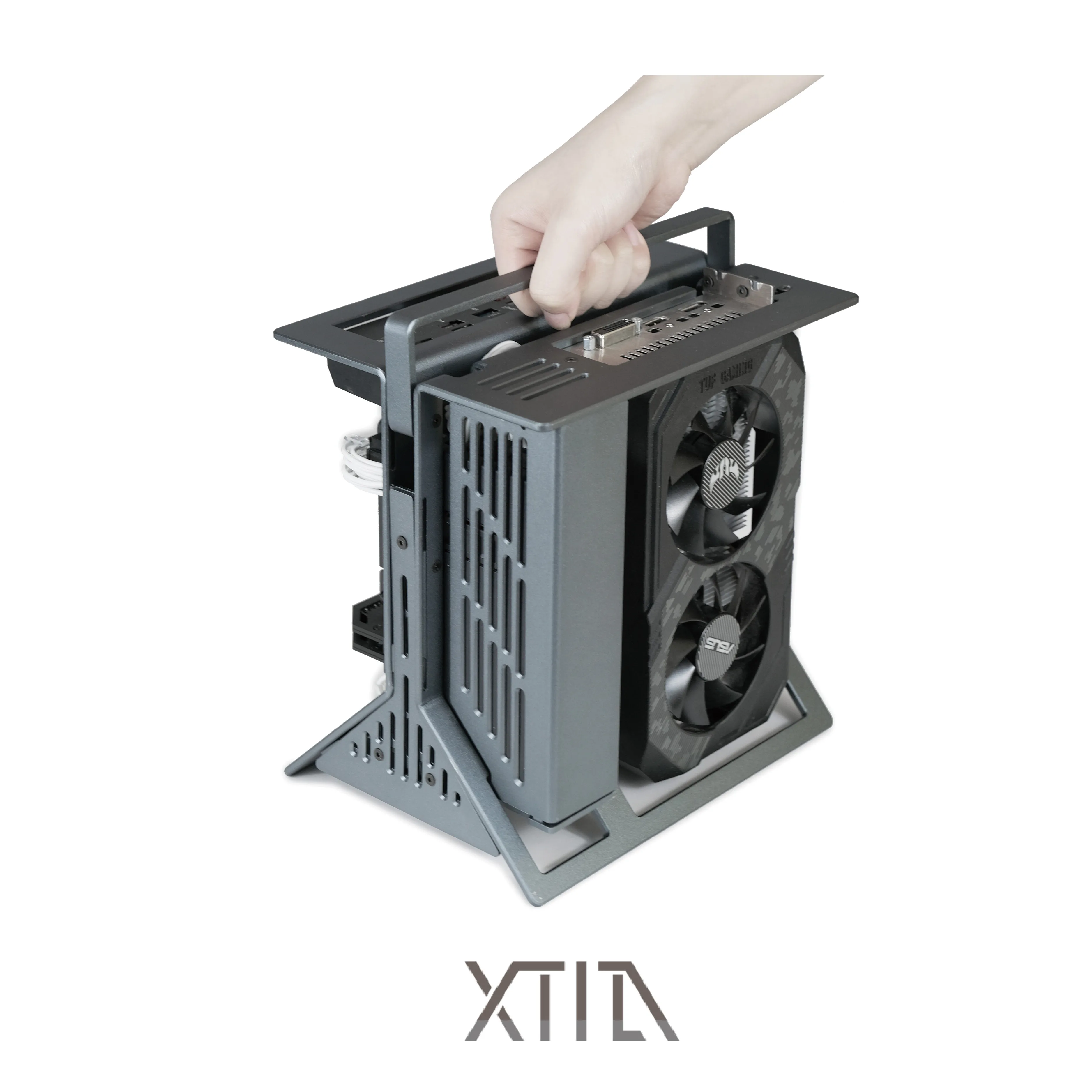 Новинка 2022 [xproto Mini] xtia itx 1U core display полностью алюминиевый вертикальный портативный