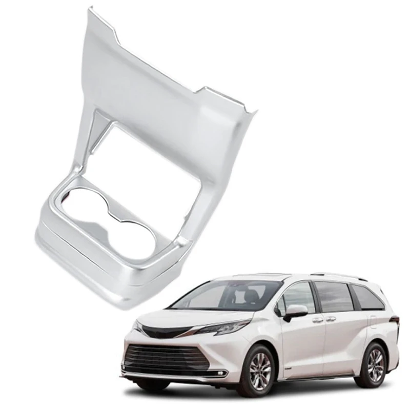 

Автомобильный задний держатель для стакана с водой кондиционер вентиляционное отверстие рамка Крышка отделка для Toyota Sienna 2021 2022
