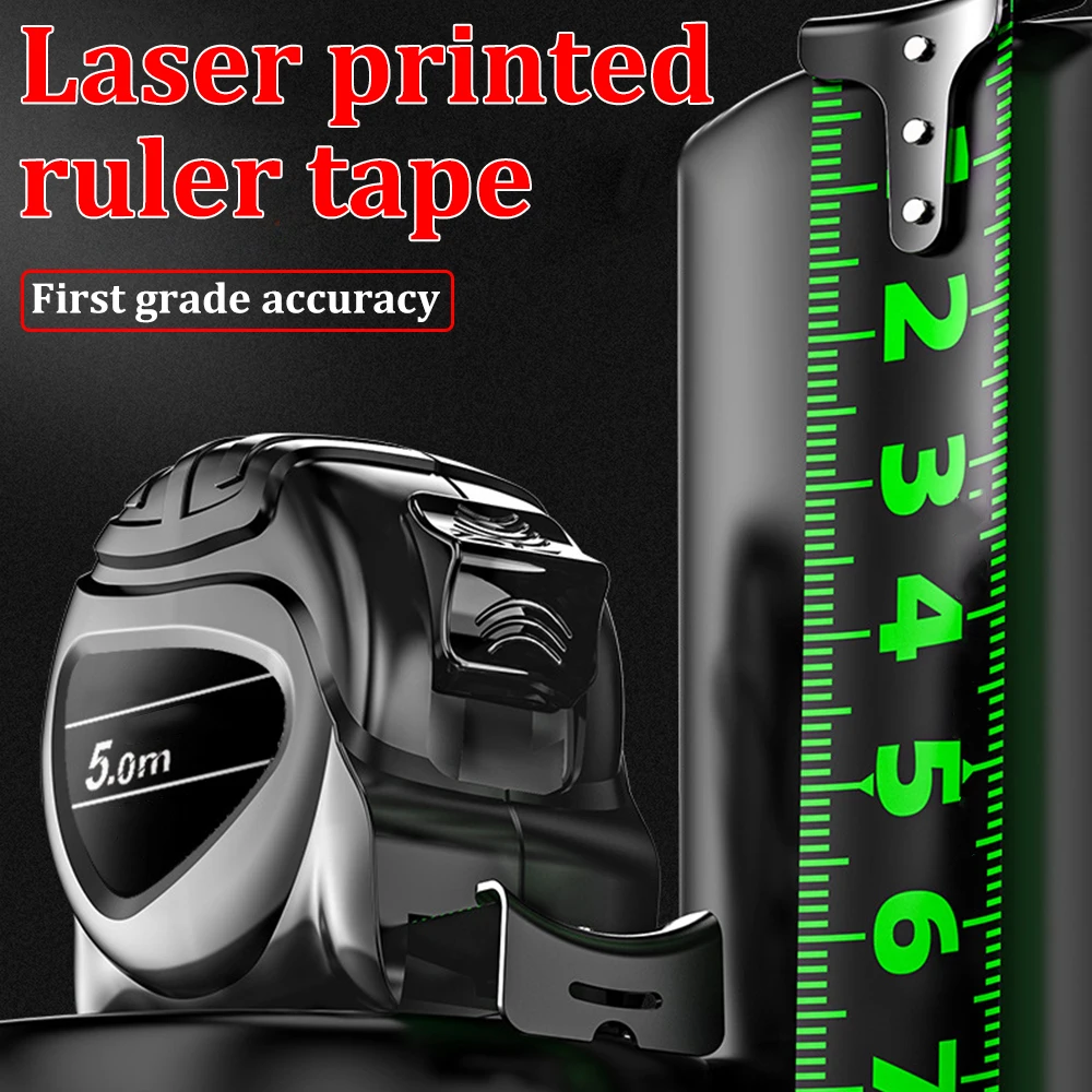 Флуоресцентная измерительная лента 5 м/7 м/10 м самоблокирующаяся высокоточная