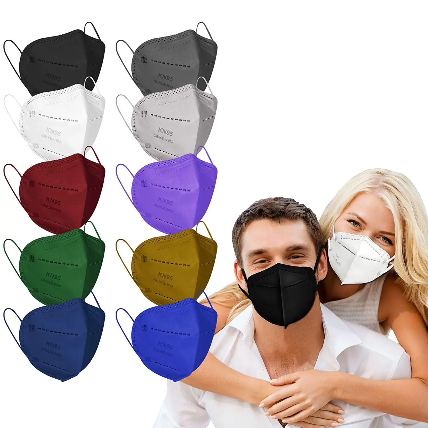 

10pcs Disposable Face Mask 4-layer Non-woven Melt Blown Mask Adult Outdoor Safety Protective Halloween Cosplay Mask Masque