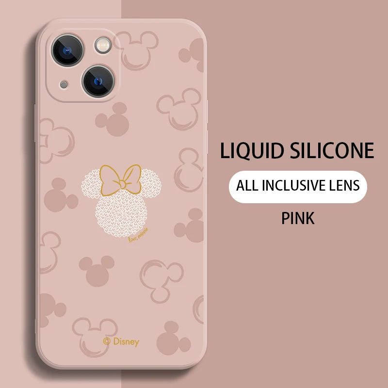 Phone Case For iPhone 11 12 13 Pro MAX Mini 6 6S 7 8 Plus X XR XS MAX SE 2020 5 Soft Silicone TPU Mickey Anime Funda Back Cover