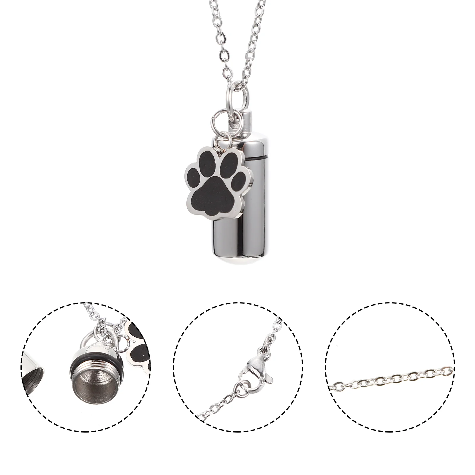 

Necklace Pet Urn Dog Cremation Jewelry Urns Pendant Necklaces Memorial Lockets Cat Keepsake Crystal Jar Pendants Locket Keychain