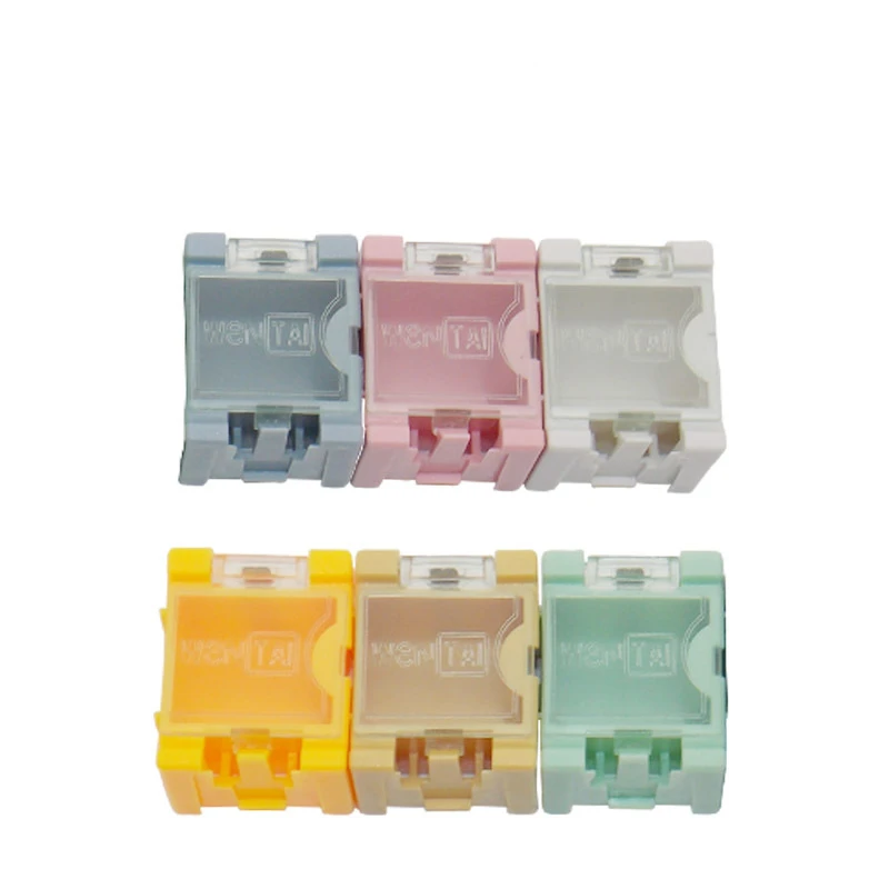 

6pcs Mini Storage Box SMD SMT IC Electronic Component Container Box Case Diy Practical for Small Component Tool Box Bead Pill