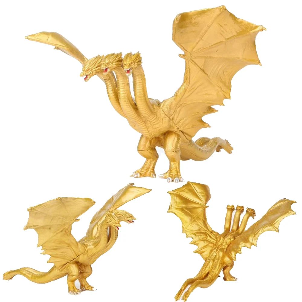 

Фигурка из ПВХ GodAzillas King Ghidorah, Коллекционная модель, украшение для детей, подарок на день рождения, 18 см