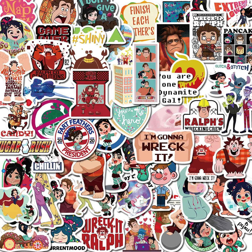 

10/61Pcs Invincible Destruction King Vintage For Kid DIY Skateboard Luggage Refrigerator Notebook Motorcycle Waterproof Stickers
