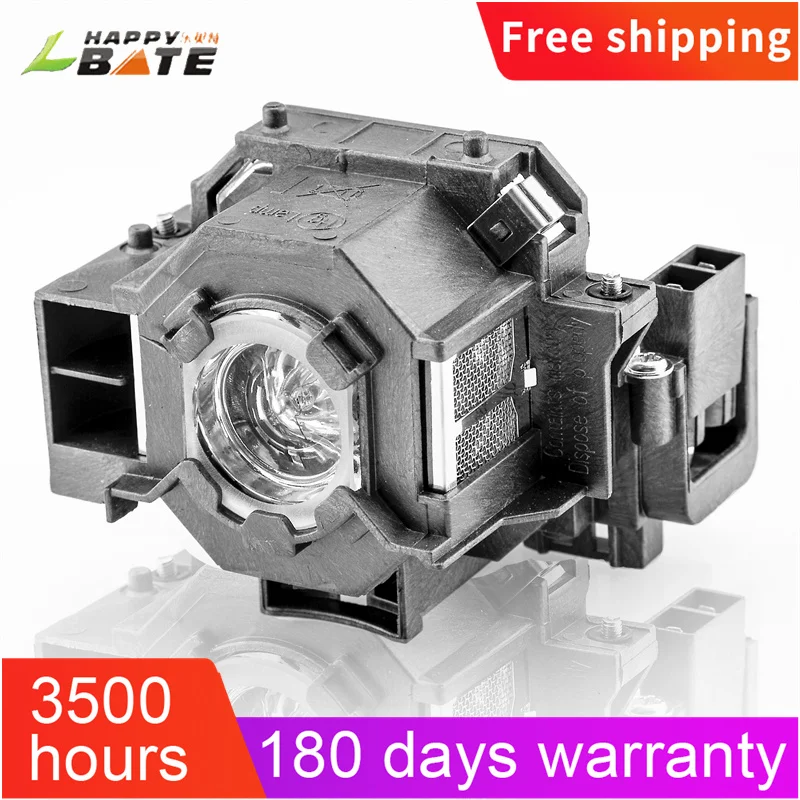 

Replacement ELPLP41 Projector Lamp for EPSON S5 S6 S6+S52 S62 X5 X6 X52 X62 EX30 EX50 TW420 W6 77C EMP-H283 V13H010L41