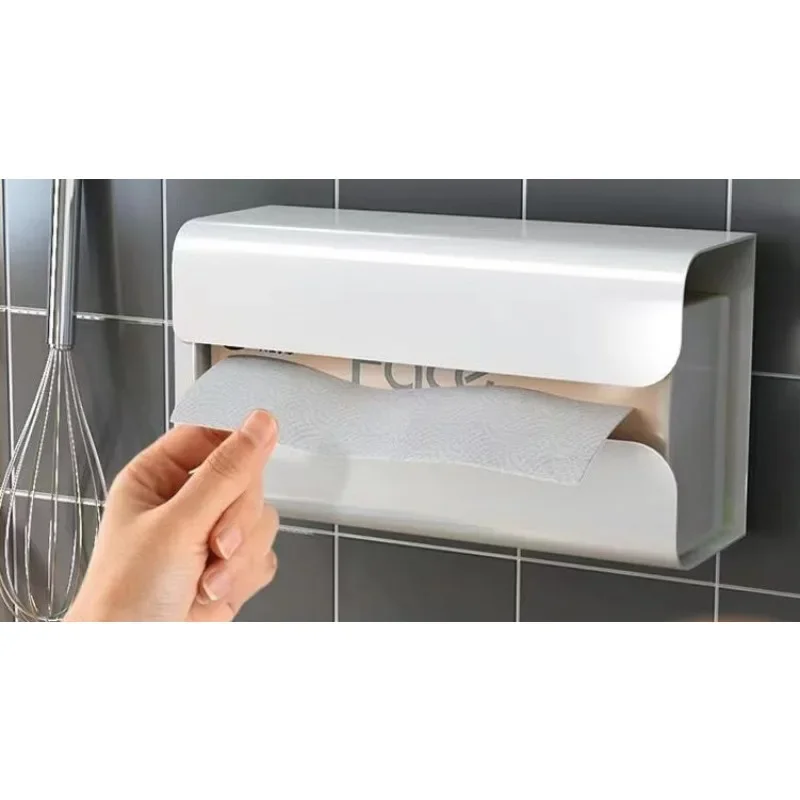 

Многофункциональный держатель для туалетной бумаги, кухонная коробка для салфеток, Настенная коробка для хранения бумаги, кухонный диспенсер для бумаги