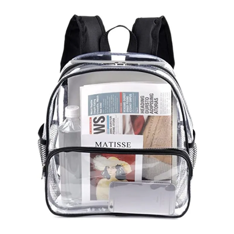 

Clear Backpack, Large Clear Backpack Heavy Duty Sturdy Shape Transparent Backpack, See Through Backpack, Work, Travel
