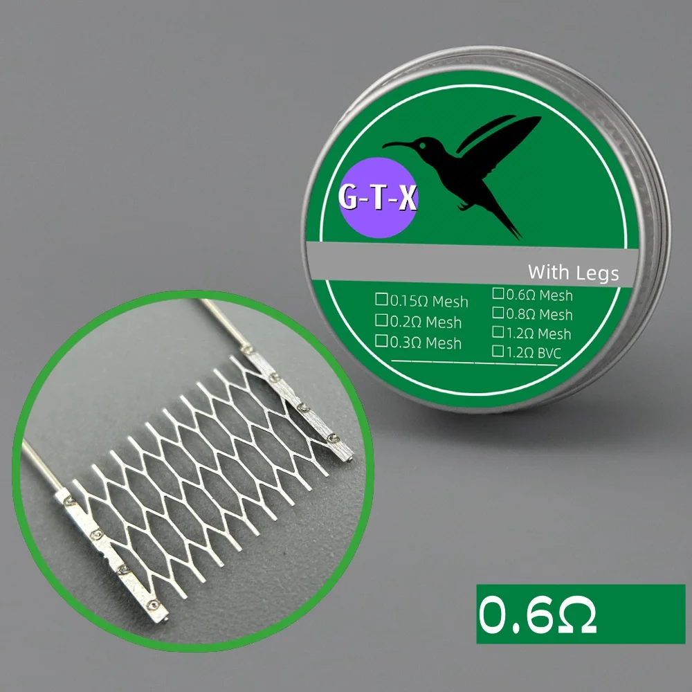 

6 сменных GTX, сетка 0,15/0,2/0,3/0,6/0,8/1,2 Ом с проволочными ножками, инструменты для ремонта сопротивления листов