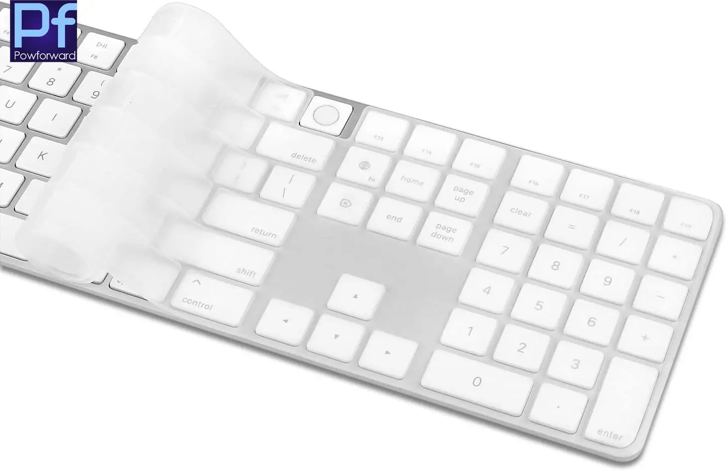 for Apple iMac Magic Keyboard with Numeric Keypad A1243 A1314 A2520 A2449  A1843  A1644 Silicone keyboard Cover Protector Skin