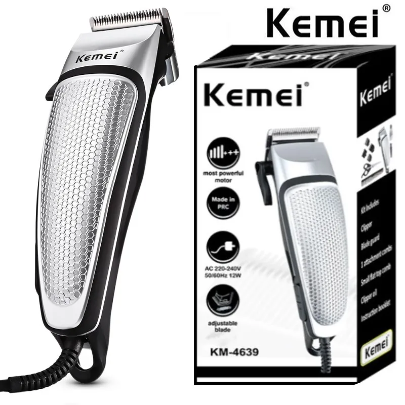 

Kemei Hair Clippers Mens Electric Trimmer Barber Clippers Professional Beard Hair Trimmer Plug-in Haircut Machine KM-4639