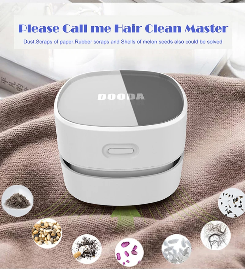 

Portable Vacuum Mini Brush Office Desk Dust Tool Desktop Vacuum Cleaner Table Sweeper for Desk Table Dust Catcher Car Office