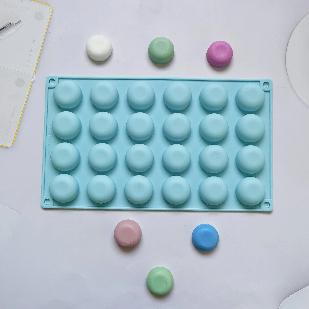 

Полукруглая форма с 24 отверстиями и плоским дном, коллекция «сделай сам», изготовление колец, ювелирных изделий, силиконовая форма, прозрач...