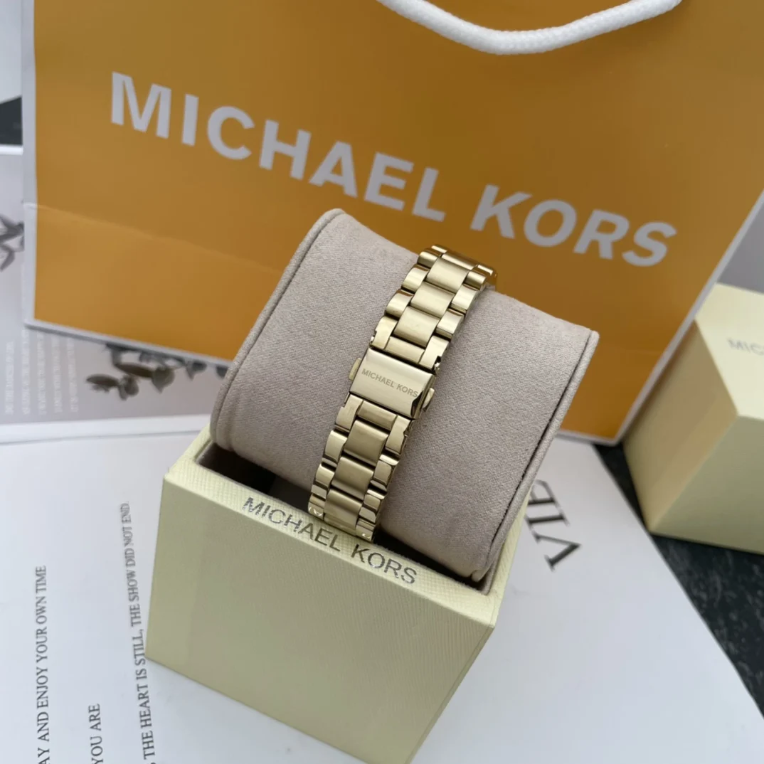 Фото Новые женские кварцевые часы Michael Kors из нержавеющей стали MK-5798, роскошный дизайн, водонепроницаемые наручные часы, высокое качество, изысканный подарок для женщин №4