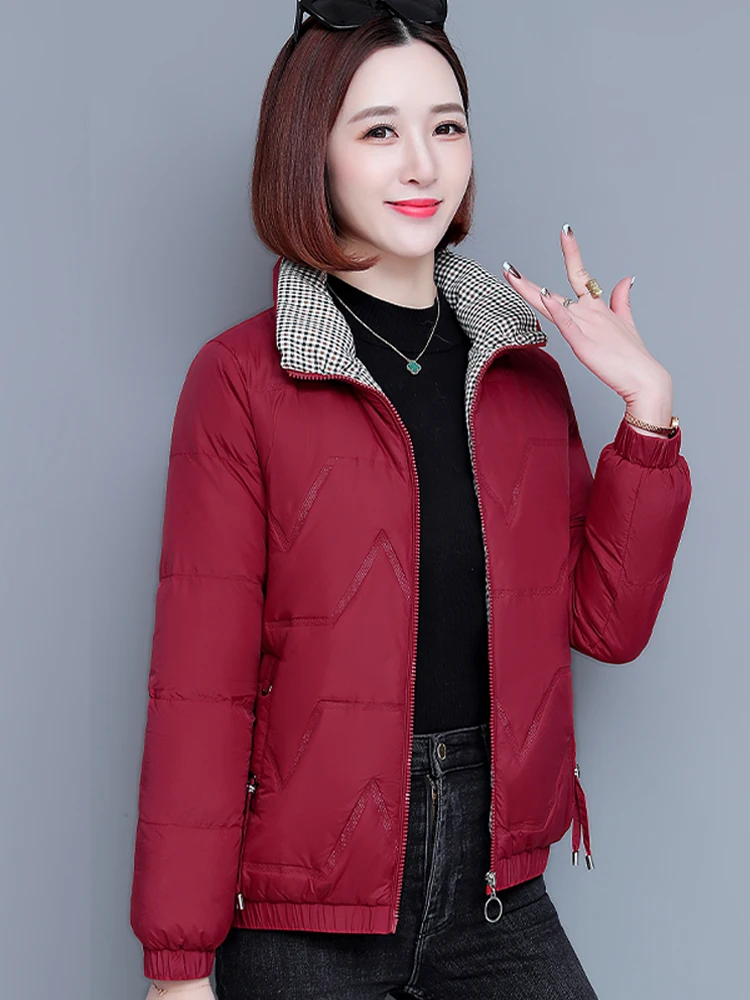 Роскошные женские пуховики зима 2024 новые маленькие свободные куртки на флисовой