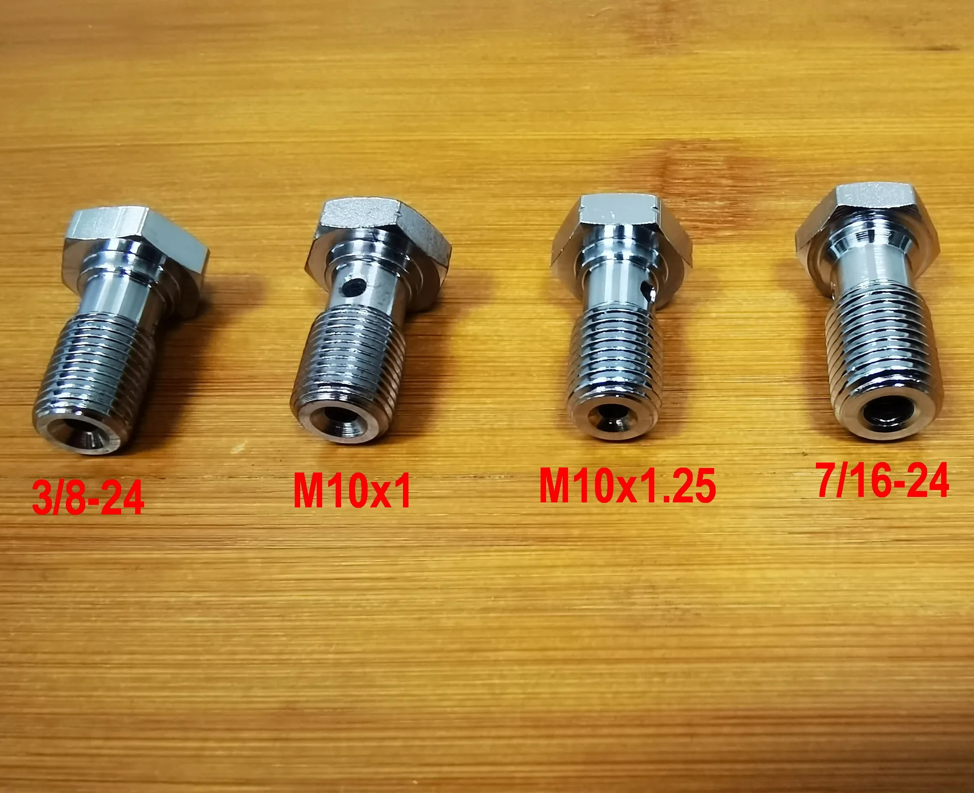 

Хромированный одинарный болт банджо M10x1, M10x1,25, 3/8-24, 7/16-24