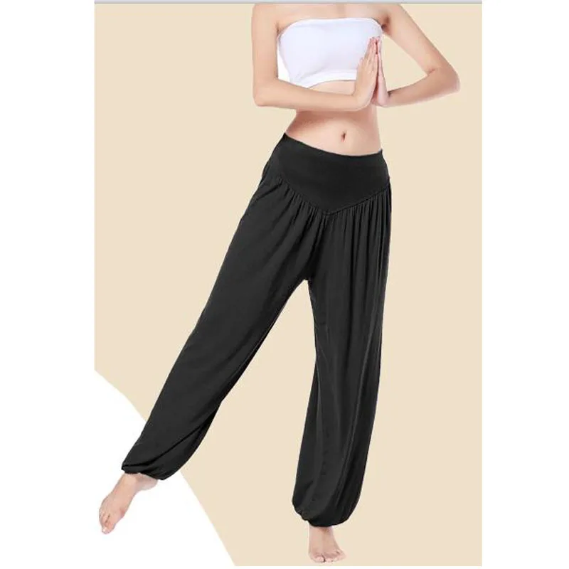 

Loose Women Long Pants Harem Yuga Modal Dancing Trouses New Casual Hippy Baggy Wide Belly Dance Comfy Boho Pants 16 Colors