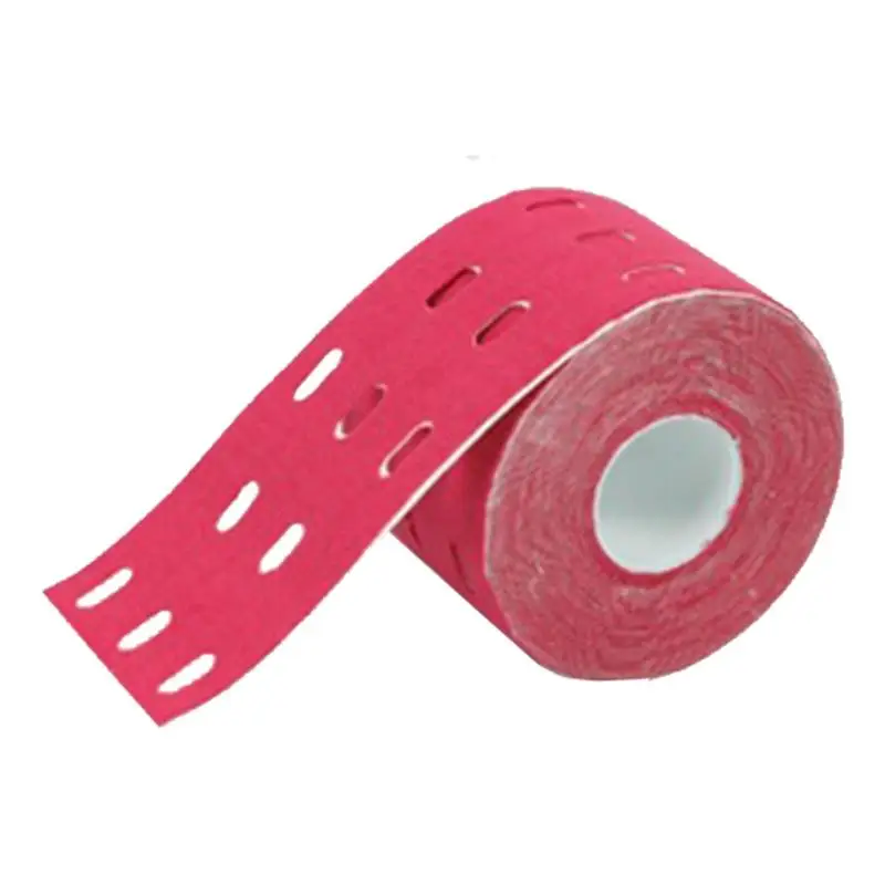 

Hole Bandage Kinesiology Tape Perforated Elastic Kinesiology Exercise Tape For Muscle Support Strain Relief 5cm X 5m 1 Roll