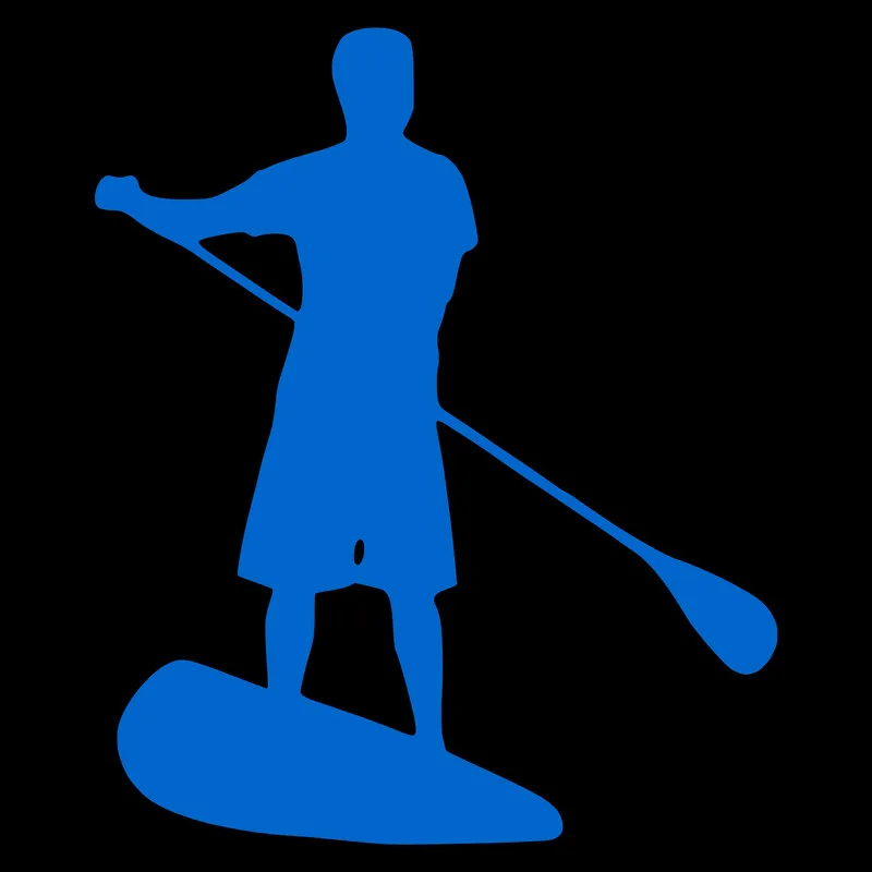 Уникальная виниловая наклейка на стену в виде морской байдарки и реки