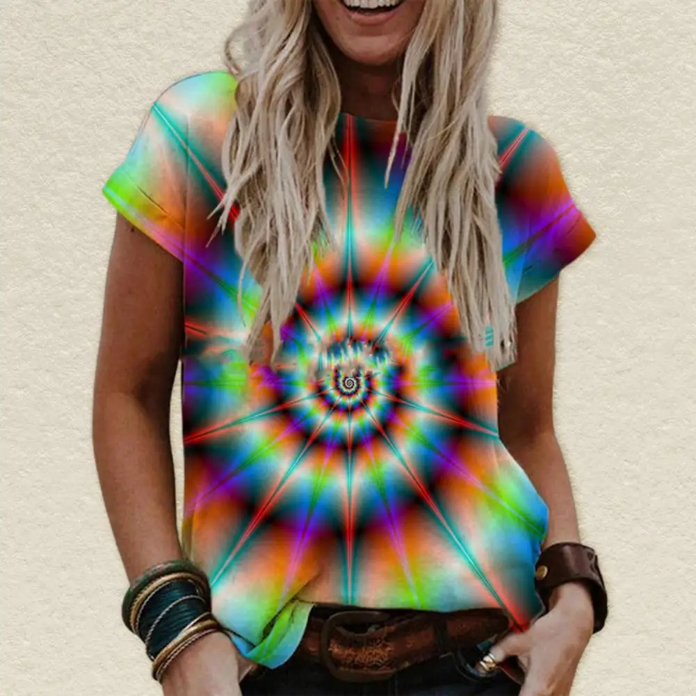 

Женская футболка с круглым вырезом и коротким рукавом