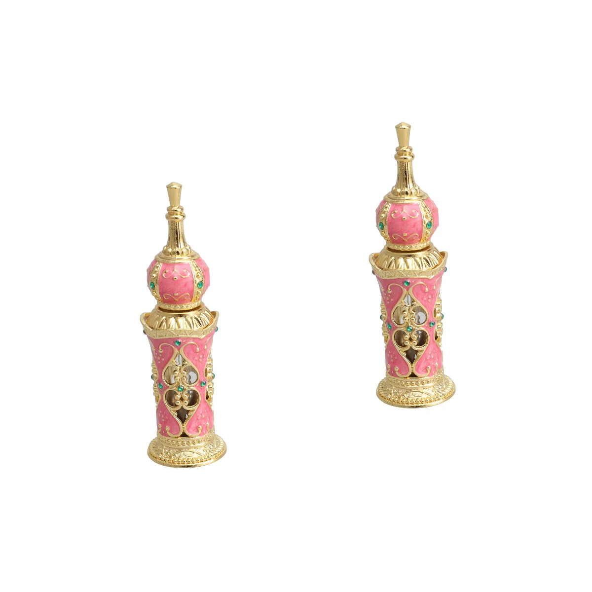 

2x Glass Perfume Bottle for Women Empty Dropper Bottles Oil Container Crystal Perfume Bottle Essential Oil Bottle