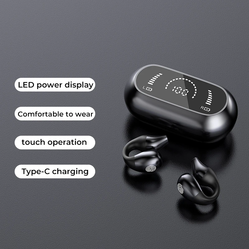 

TIAN NEW TWS Earbuds Bluetooth Earphones Bass HiFi Stereo Wireless Headphone With Mic Sports Waterproof Headset for phone