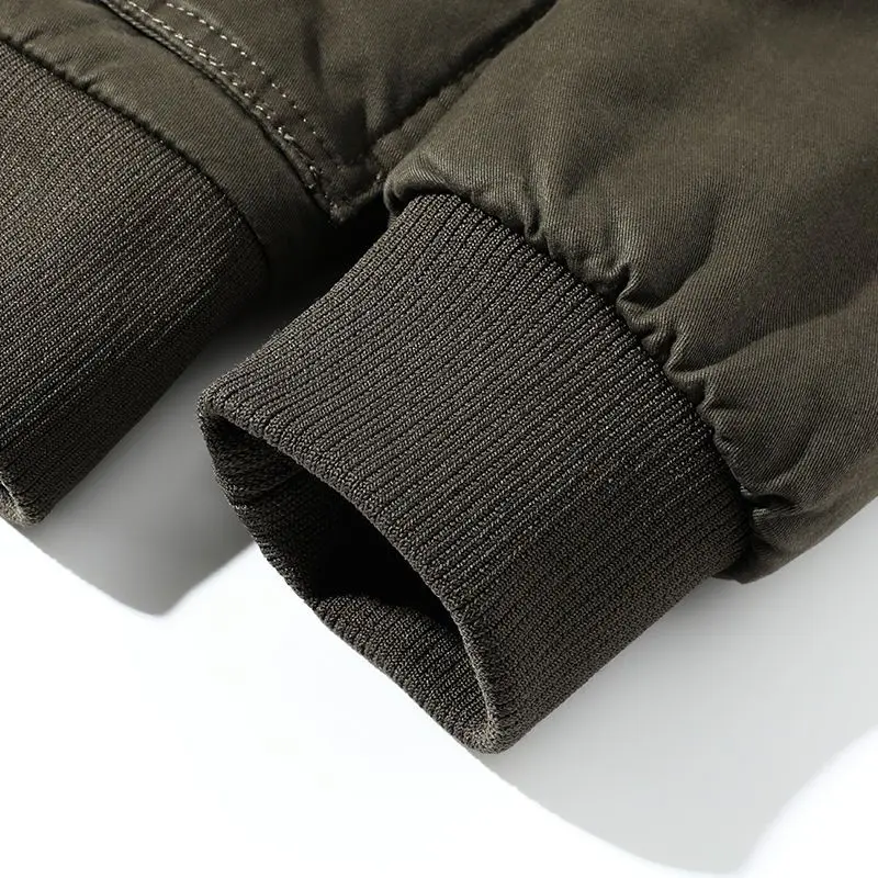 New Winter Men's Jacket Fur Lined Coat Bomber Jacket Brand Oversize Tops Warm Plush Thicken Loose Korean Fashion