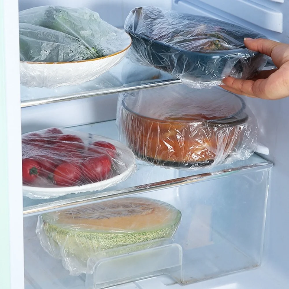 

100 шт., одноразовые пакеты для сохранения свежести продуктов в холодильнике
