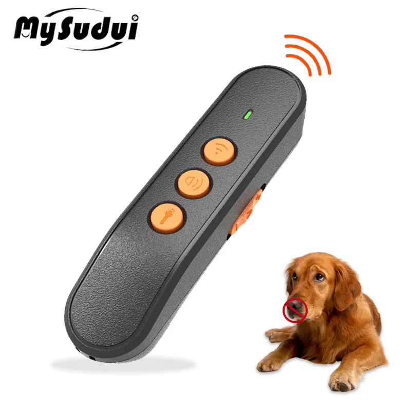 

Ультразвуковой Отпугиватель собак MySudui со светодиодным фонариком и защитой от лая